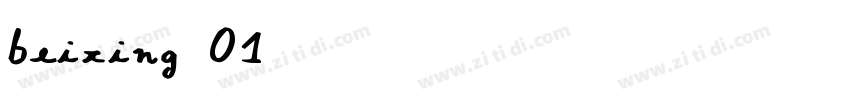 beixing 01字体转换